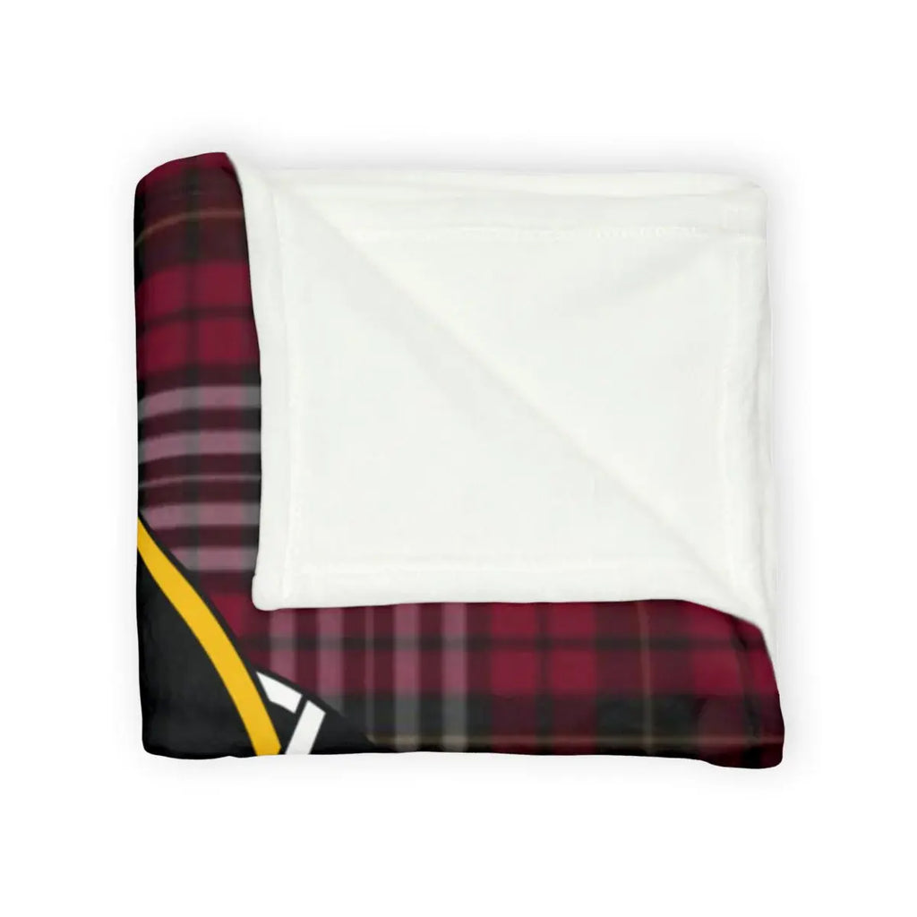 Cozy Red and Black Plaid Pattern Throw Blanket