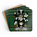 Lowry Family Crest Tartan Design Coaster Set product type
