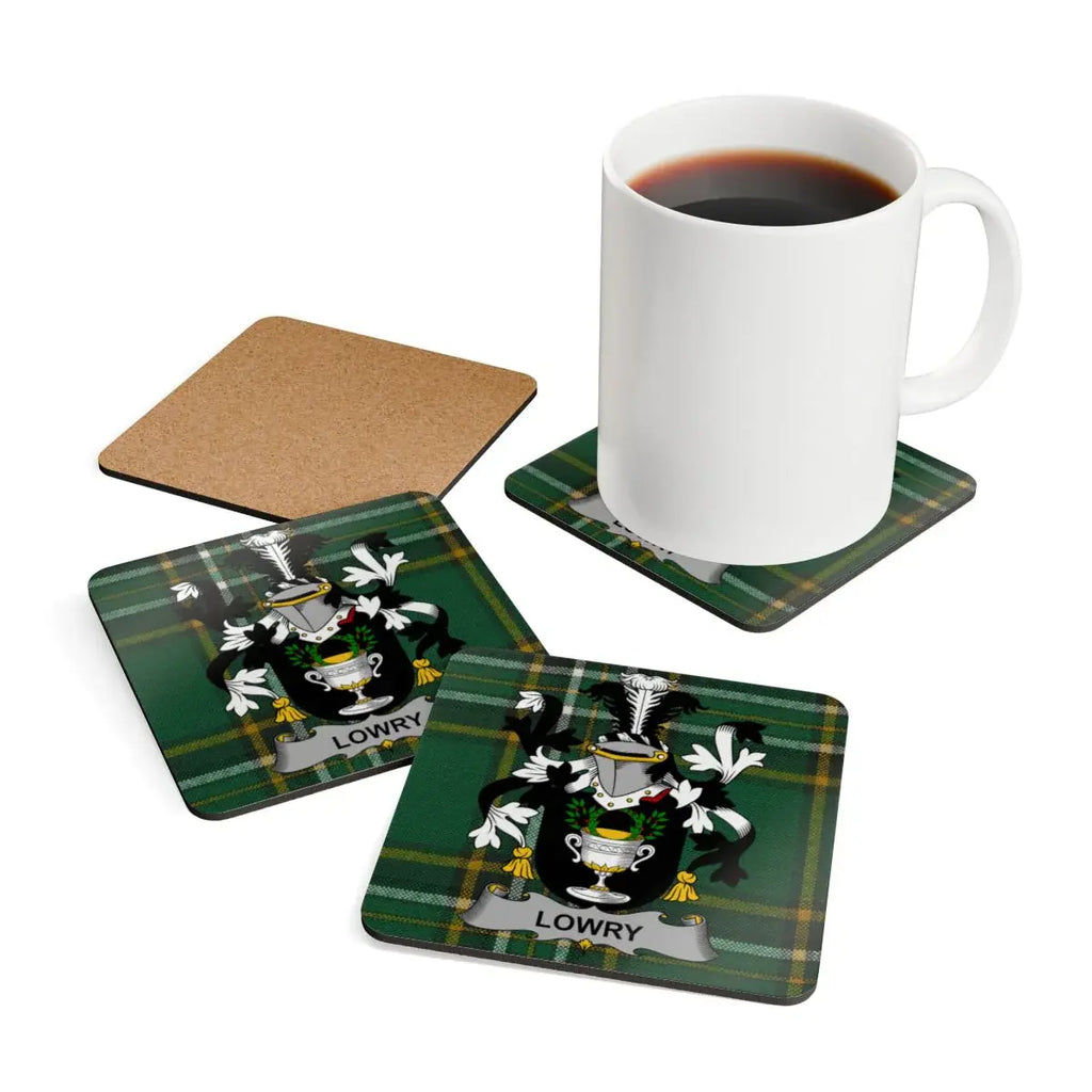 Lowry Family Crest Coaster Set Drink Coaster product