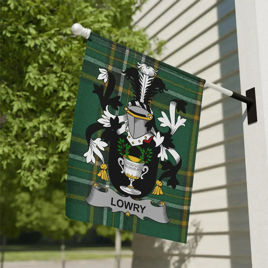 Custom Lowry Family Crest Flag Banner Product