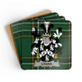 Lyons Clan Plaid Pattern Cork Coasters product