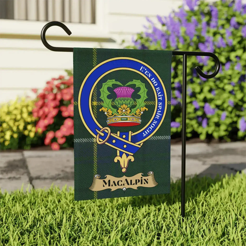 Scottish Clan Macalpin Garden Flag