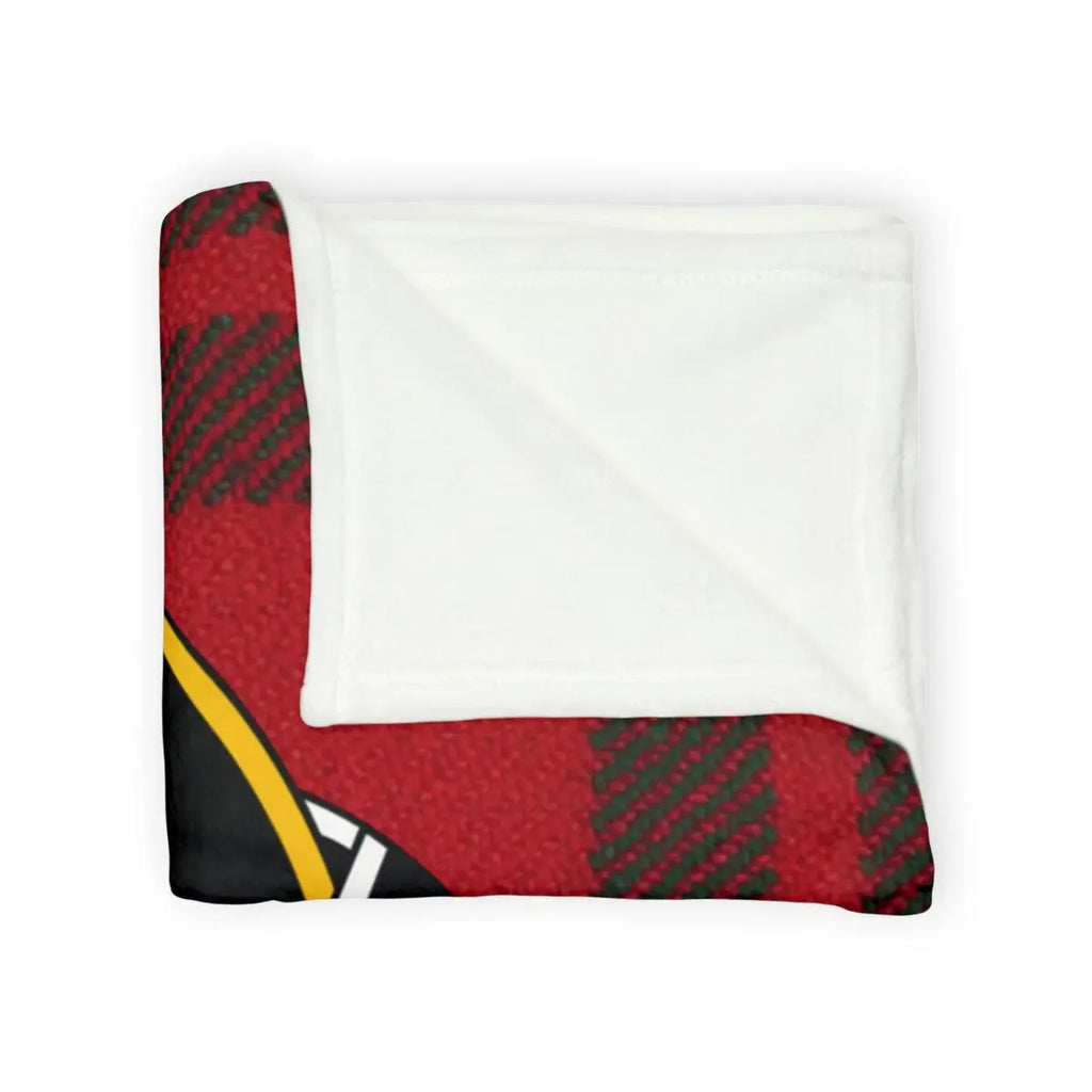 Warm Cozy Red and Black Patterned Blanket