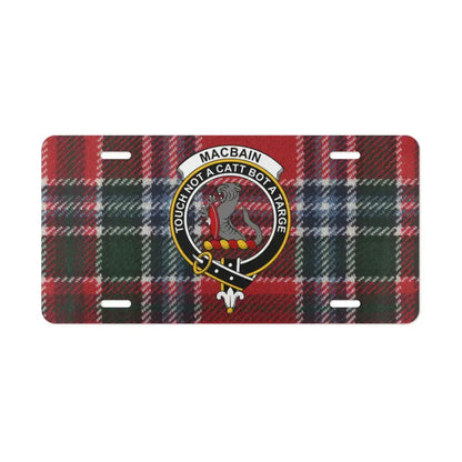 Clan MacBain Scottish Tartan Car License Plate product