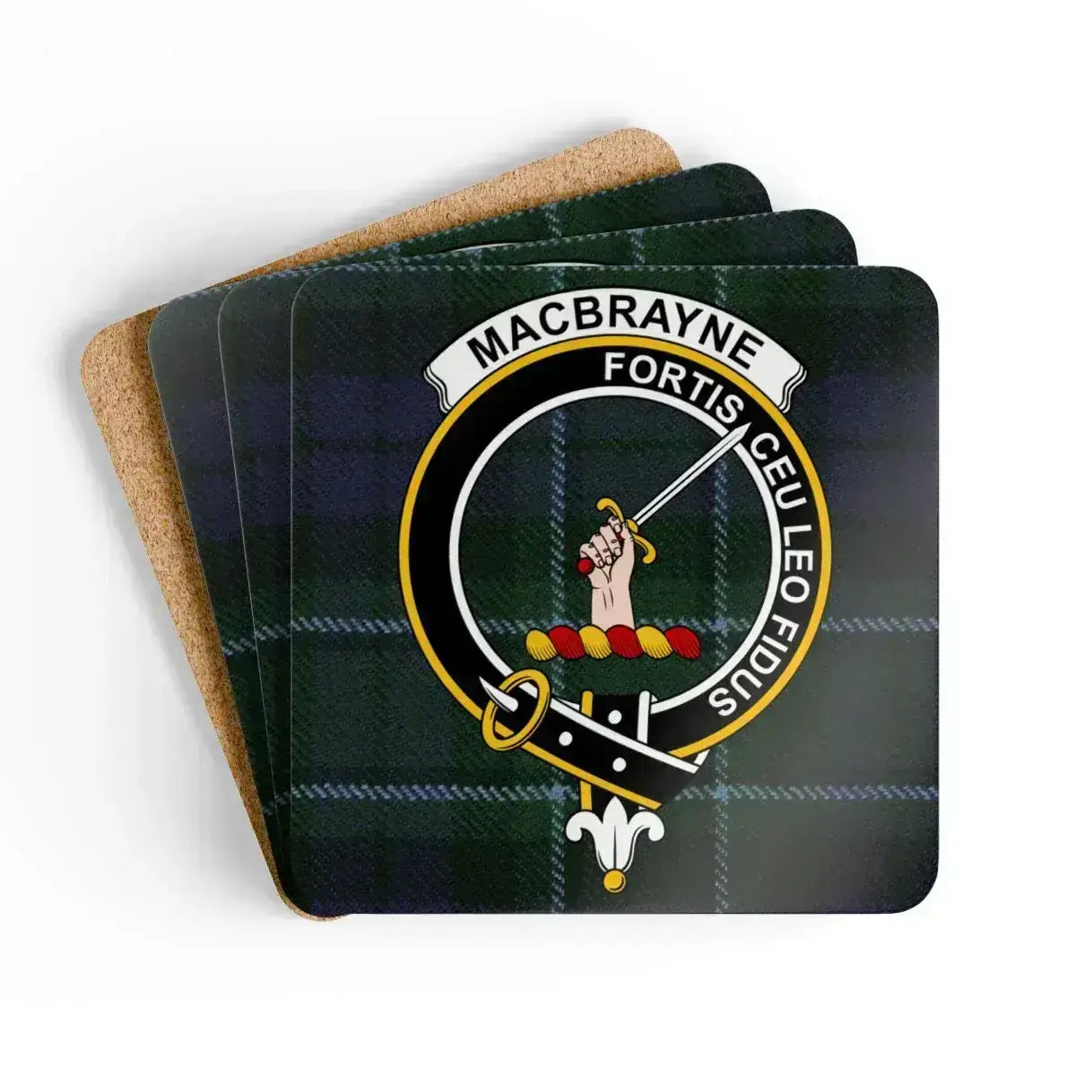 MacBrayne Fortis Ceu Leo Fidus Tartan Coaster product