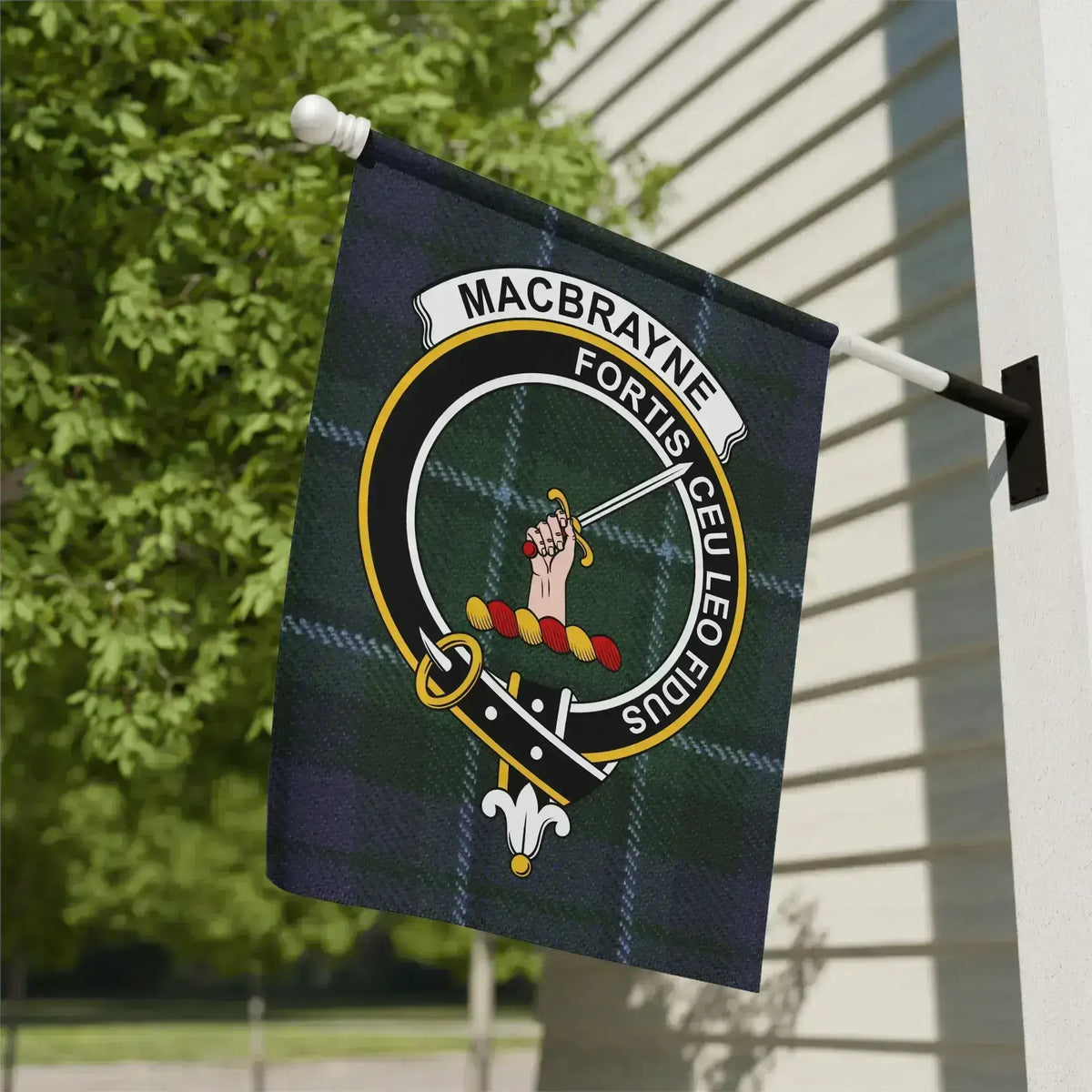 MacBrayne Fortis Celu Leo Et Fidelius Garden Flag
