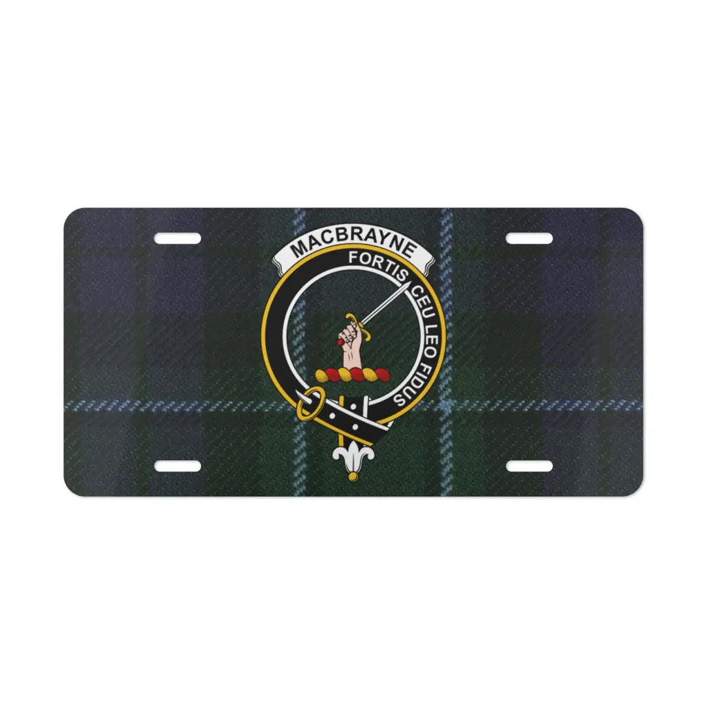 MacBrayne Fortis Ceu Le Pons Plaid License Plate product