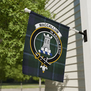 Clan MacCallum Tartan Crest Garden Flag – Scottish Outdoor Flag