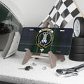 MacCallum clan crest tartan novelty license plate — In Ardua Petit printed on aluminium