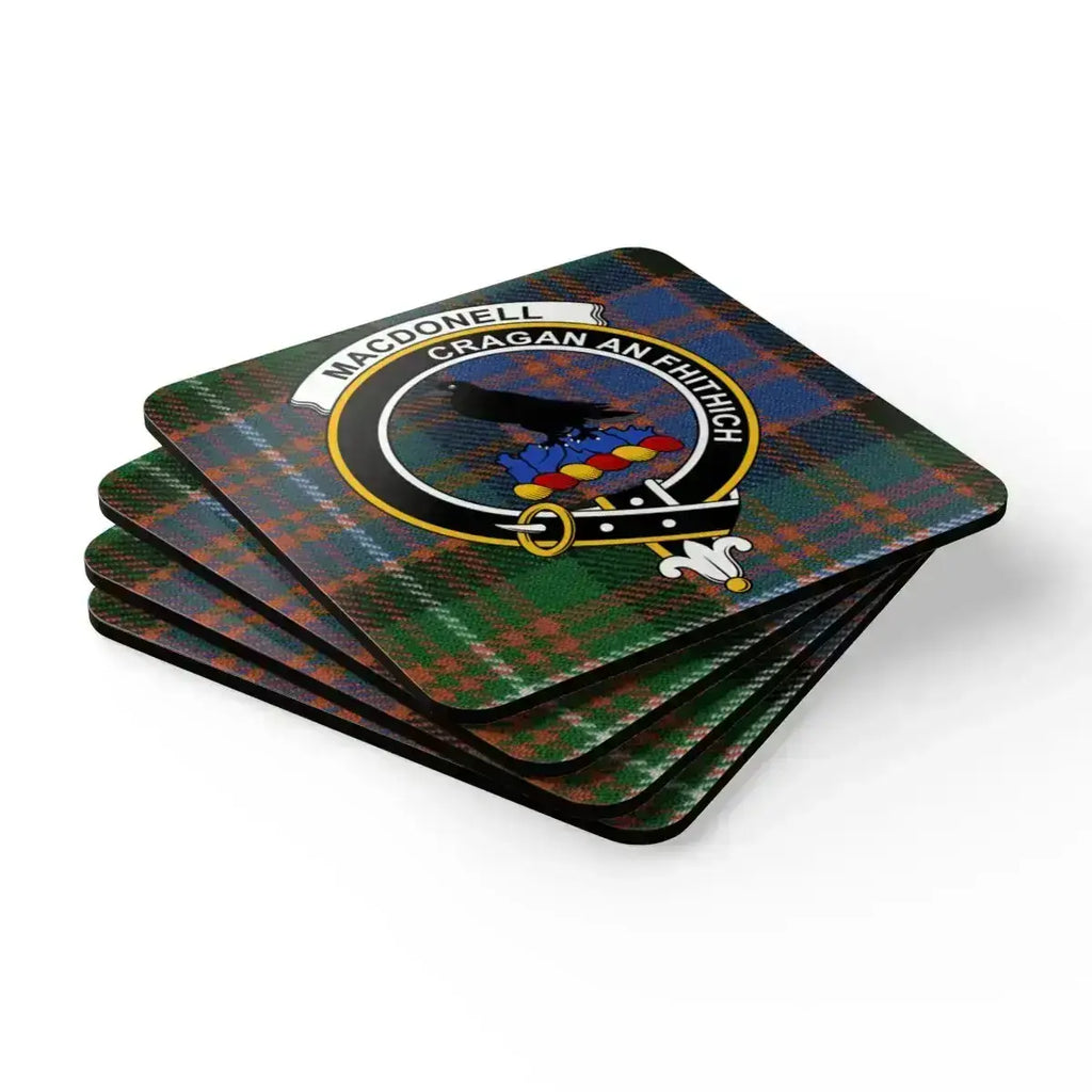Macdonell of Clan Macdonald Crest Set of Coasters product