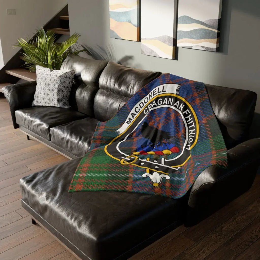Tartan Blanket with MacDonell Graphic Design