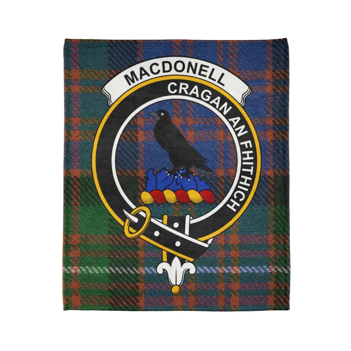 Macdonell Cragan An Fhithich Tartan Design Blanket