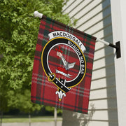 MacDougall Clan Crest Tartan Garden Flag – Scottish Heritage