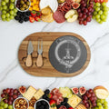 MacDowall engraved Scottish heritage serving board in acacia wood and slate