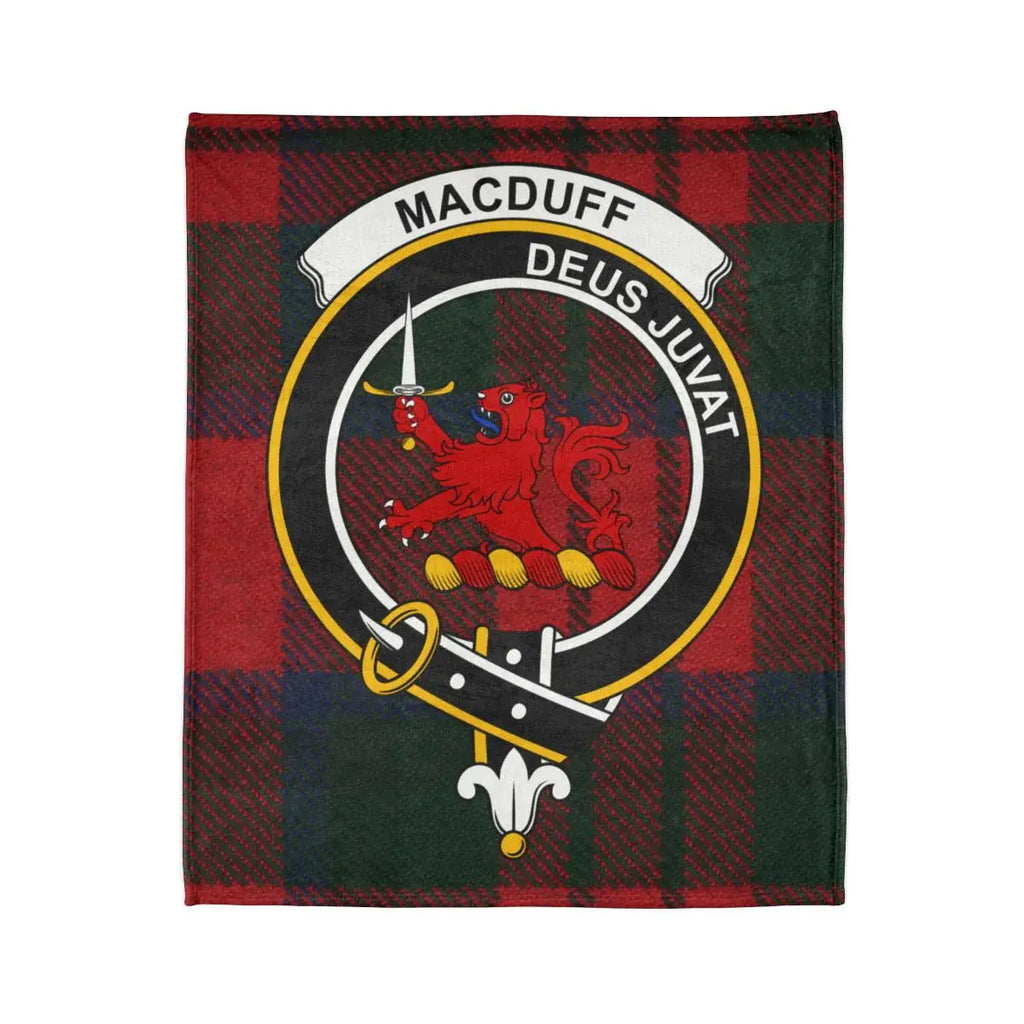 MacDuff Deus Juvat Clan Crest Tartan Blanket Product