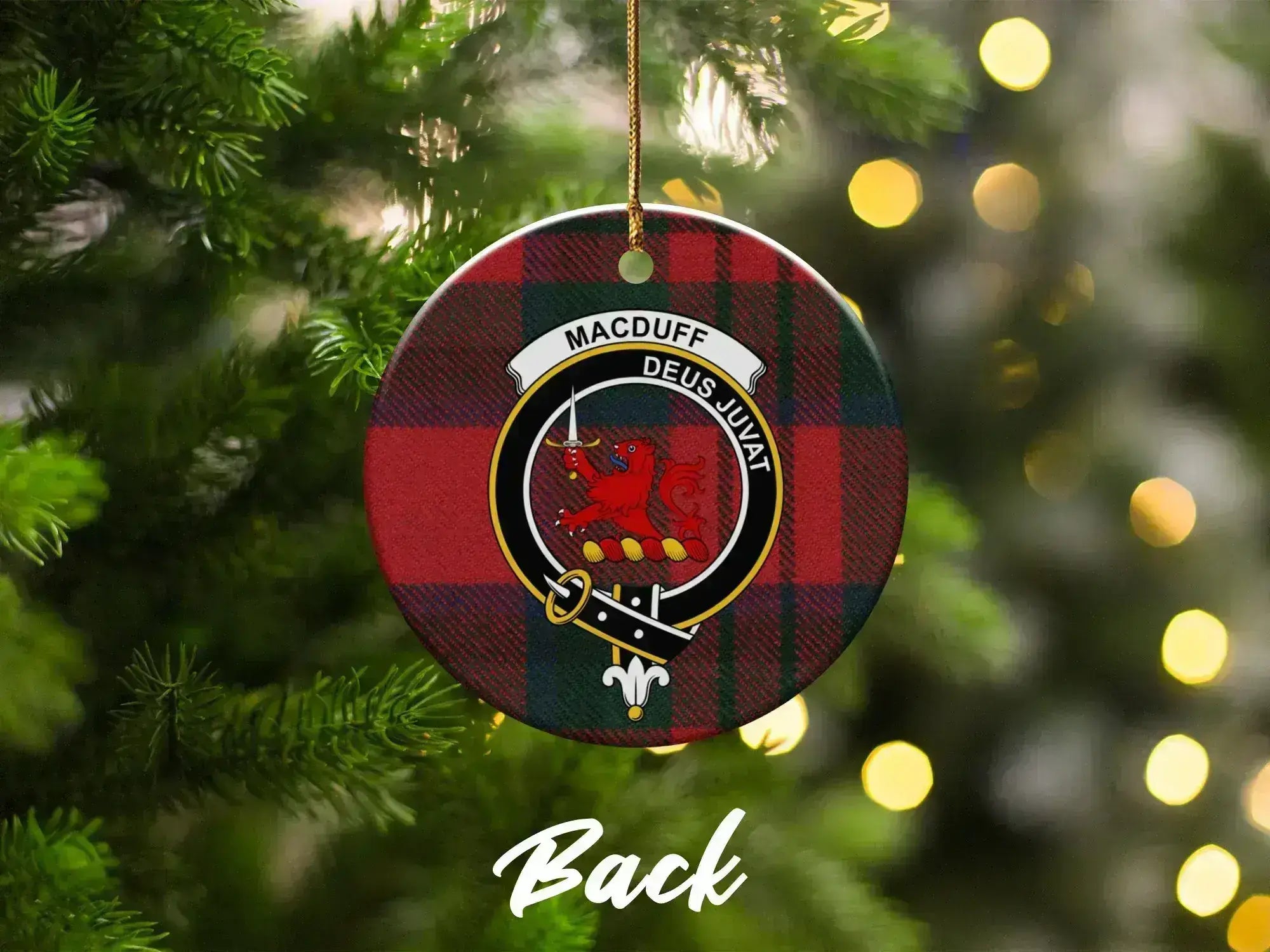Macduff Deus Juvia Tartan Ornament product type