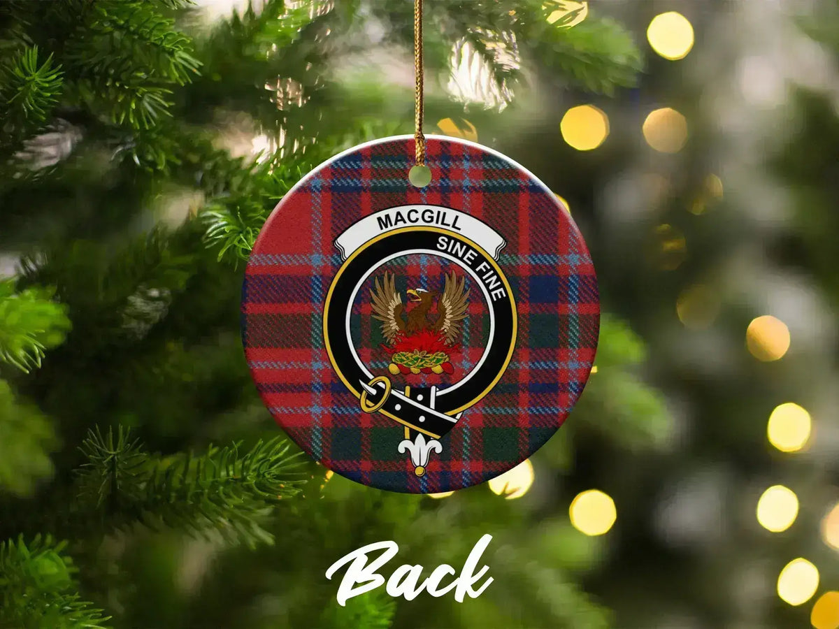 Clan MacGill Tartan Christmas Ornament
