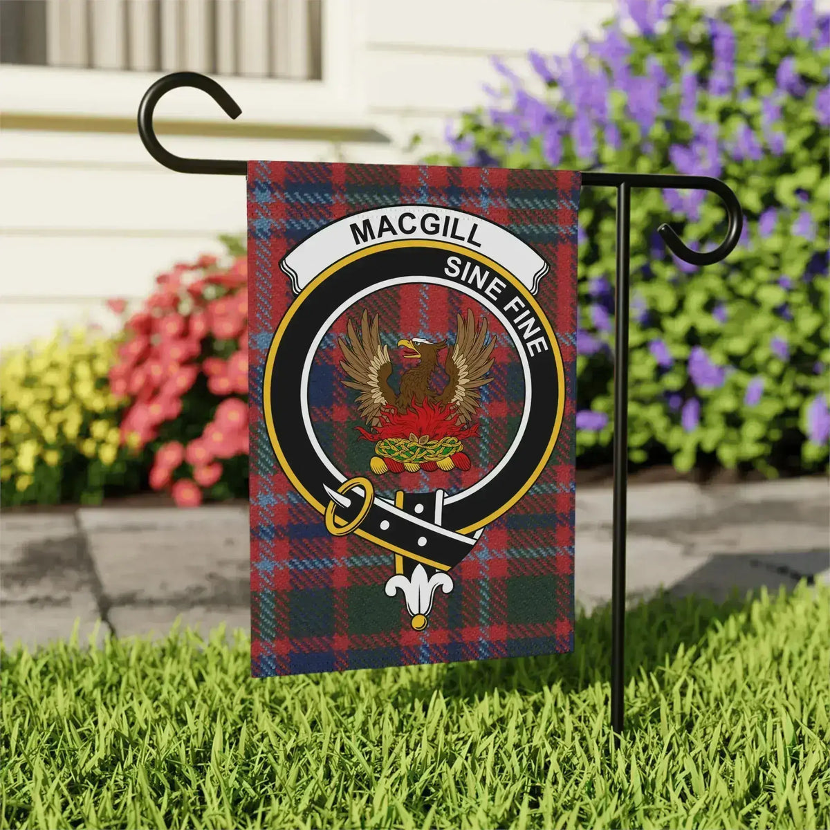 Scottish Clan MacGill Sine Fine Garden Flag