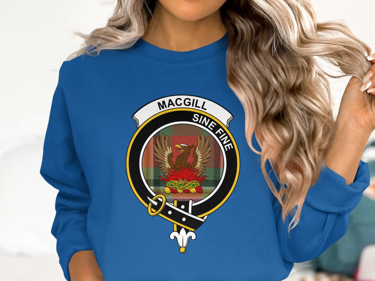 Macgill Sine Fine Crest Print Sweatshirt