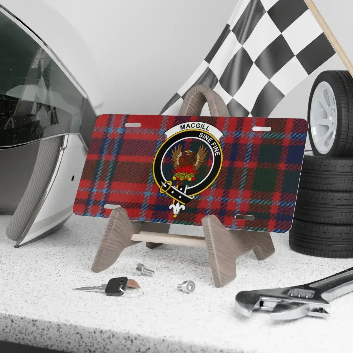 MacGill Scottish Clan Tartan License Plate product