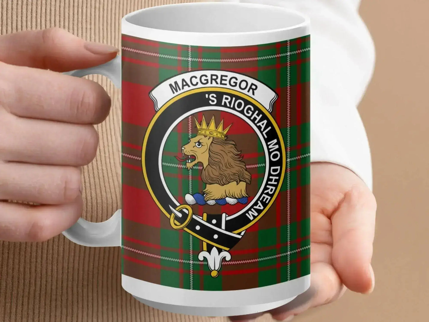 Macgregor Clan Crest Red Tartan Coffee Mug Product
