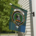 MacLaren clan crest tartan garden flag — Creag An Tuirc on poly canvas 12x18 inch
