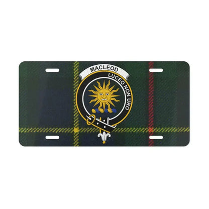 Macleod Luceo Non Uro Tartan Design License Plate product