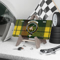 Clan MacMillan crest tartan novelty license plate — 12x6 inch aluminium with printed clan design