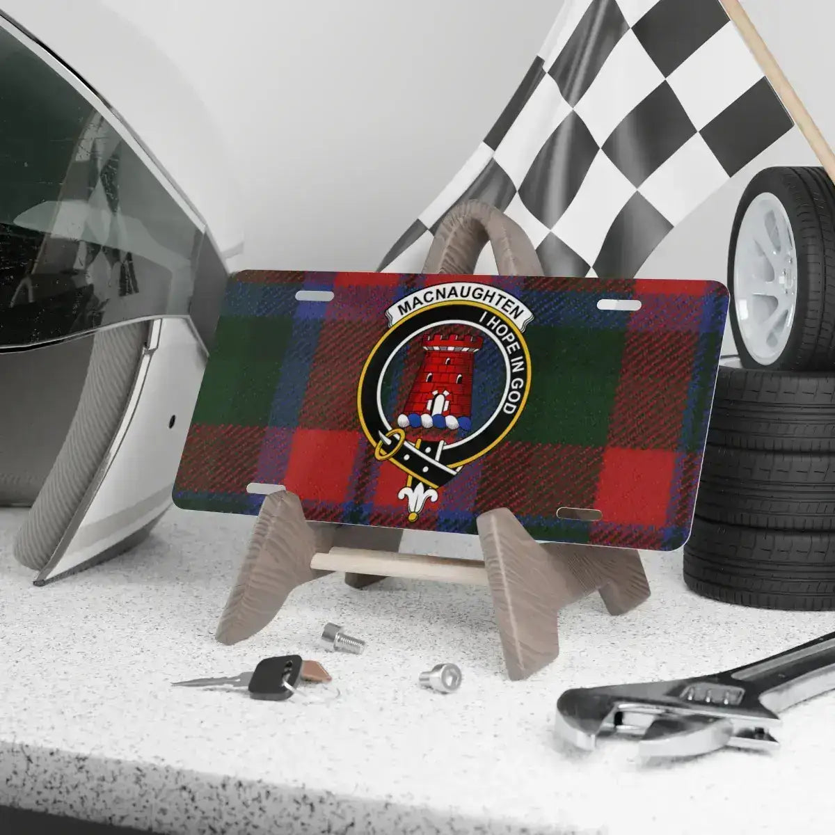 MacNaughton Tartan Racing Car License Plate product