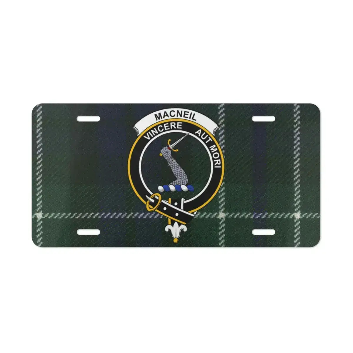 Scottish Clan MacNeil Tartan Design License Plate product
