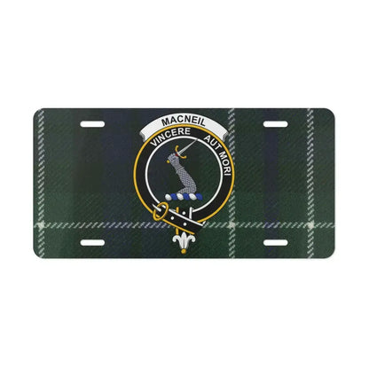Scottish Clan MacNeil Tartan Design License Plate product