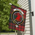 Clan MacNicol tartan garden flag — Scottish clan crest on poly poplin-canvas, outdoor display