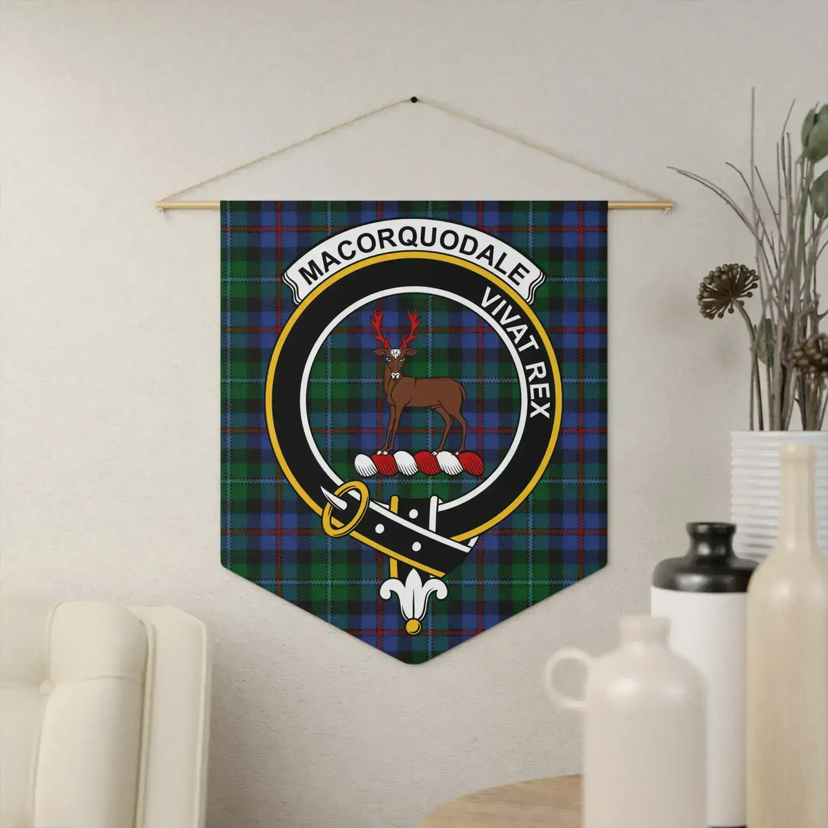 Macorquodale Vivat Rex Wall Hanging Tartan Banner