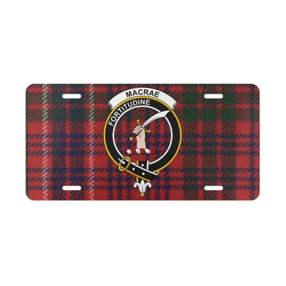 MacRae Fortitudine Plaid Design License Plate product