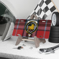 Clan MacTavish tartan novelty license plate — aluminium 12"×6" with Non Oblitus boar crest print