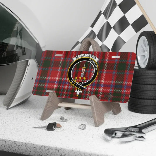 Macalister Fortiter Plaid Custom License Plate product