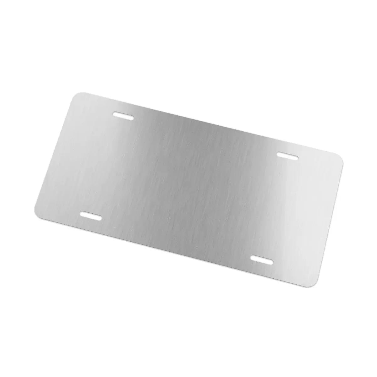 MacAlister clan tartan license plate reverse — 100% aluminium, 12x6, standard US frame size