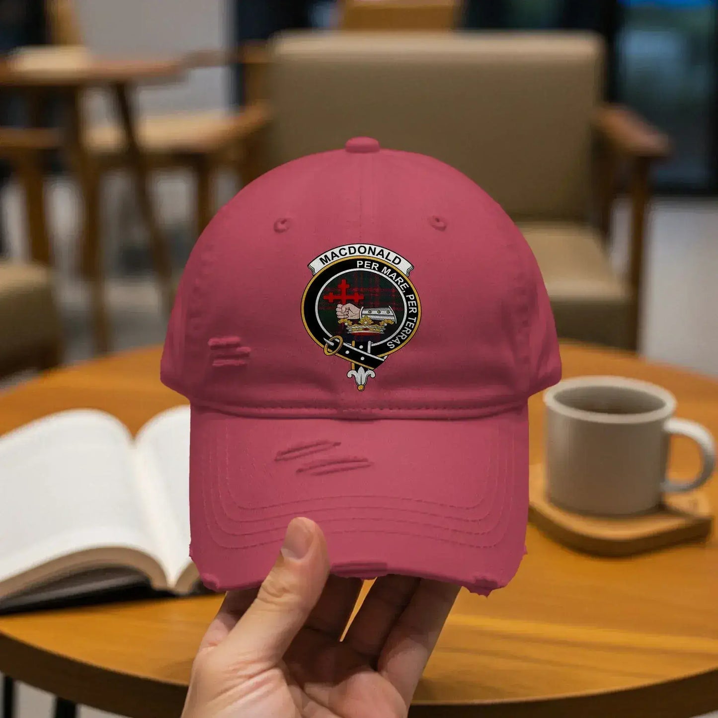 McDonald Per Ardua Crest Logo Red Cap product