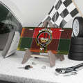 MacDonald Per Mare Per Terras clan crest novelty license plate — 12x6 aluminium with heraldic design