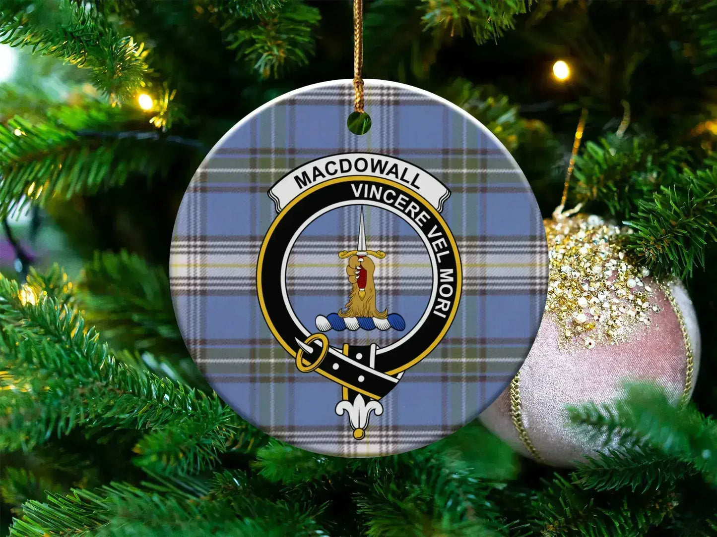 Macdowall Vincere Vel Mori Design Round Ornament product