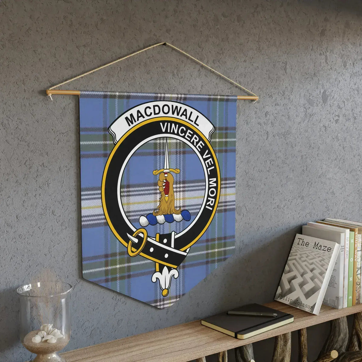 Scottish Clan Macdowall Wall Banner Tartan Decor