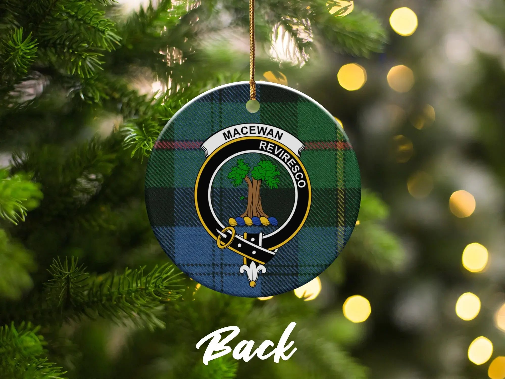 MacEwan Reviresco Tartan Tree Ornament product