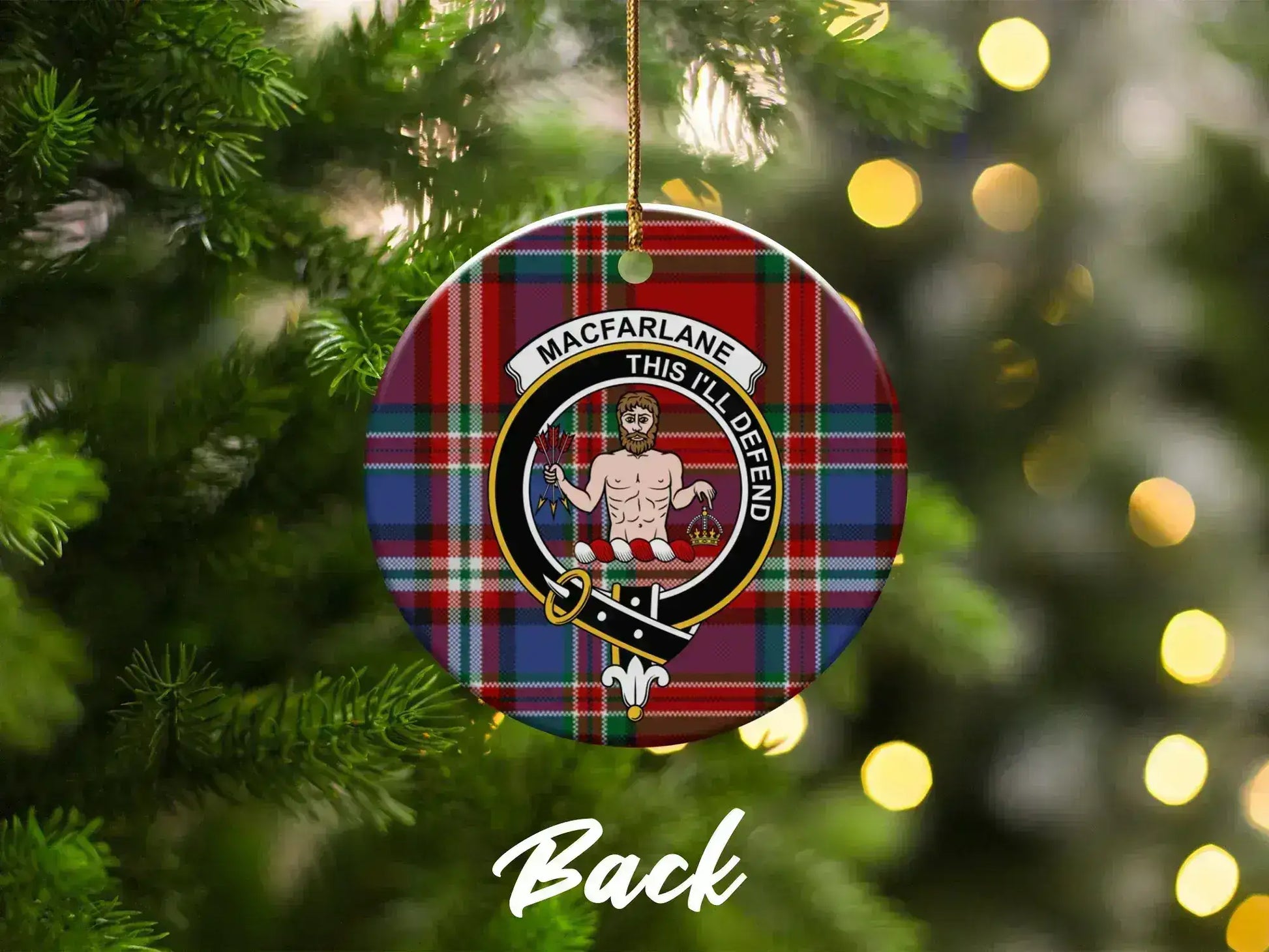 Macfarlane This I'll Defend Christmas Ornament product type