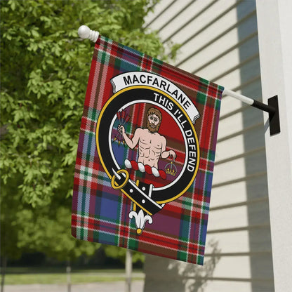 MacFarlane This I'll Defend Plaid Clan Flag product type