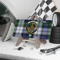 MacKenzie Luceo Non Uro plaid clan crest novelty license plate — 12x6 aluminium with heraldic design