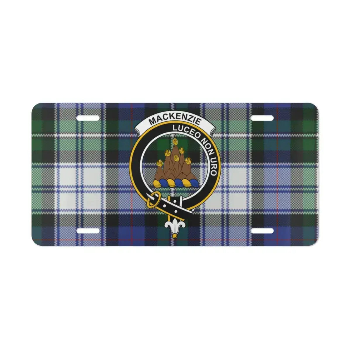 Mackenzie Luceo Non Uro Plaid License Plate product