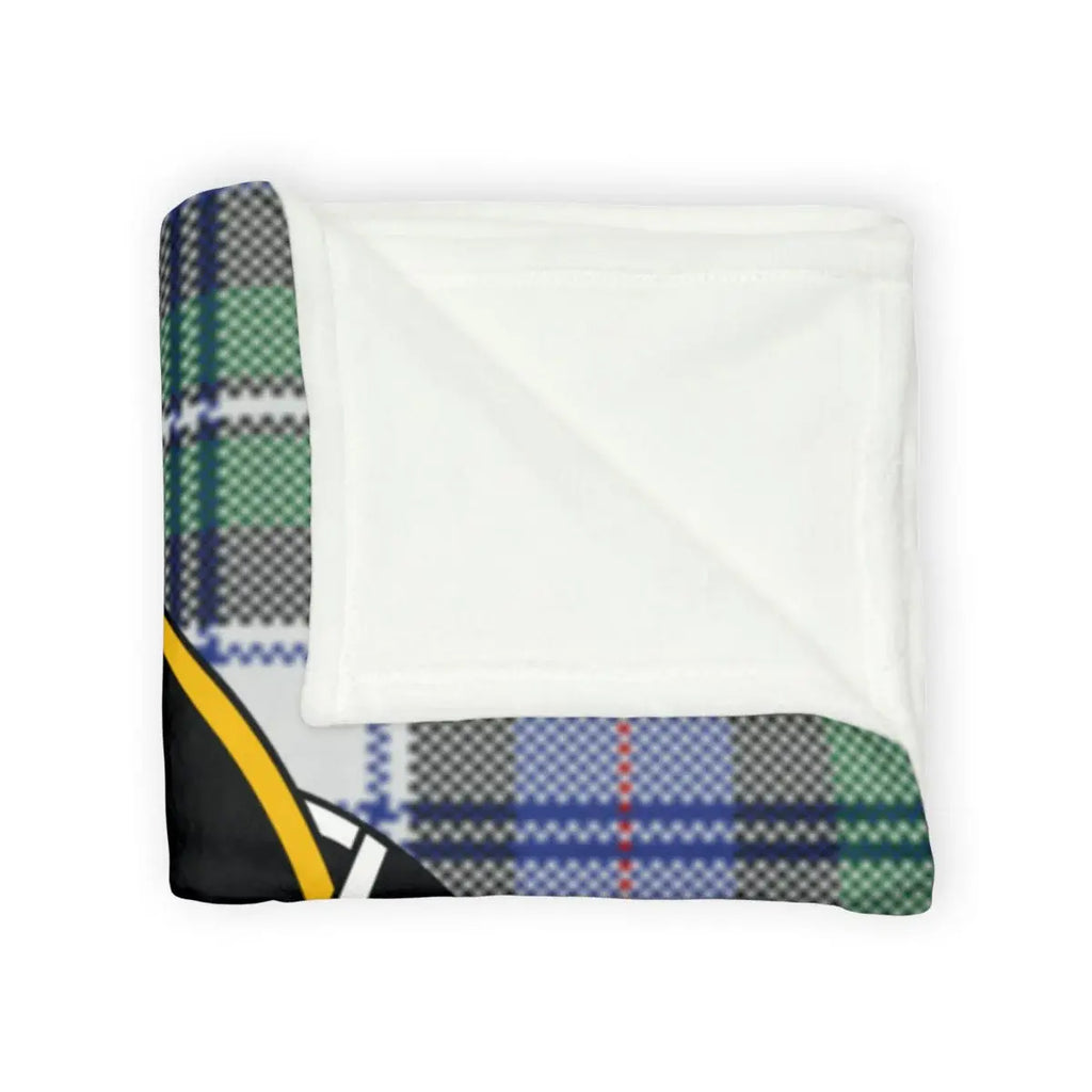 MacKenzie clan tartan plaid throw blanket — lightweight 100% polyester with clan design