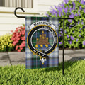 MacKenzie Luceo Non Uro tartan clan crest garden flag 24x32 inches — outdoor clan display