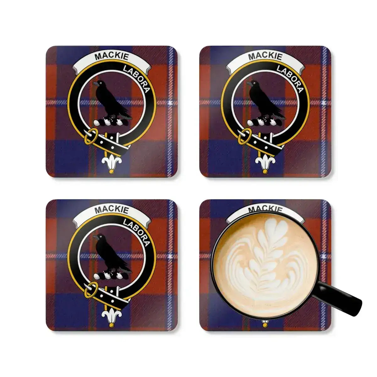 Mackie Labora Crest Patterned Drink Coasters product