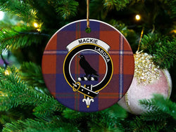 Mackie Labora Plaid Christmas Tree Ornament